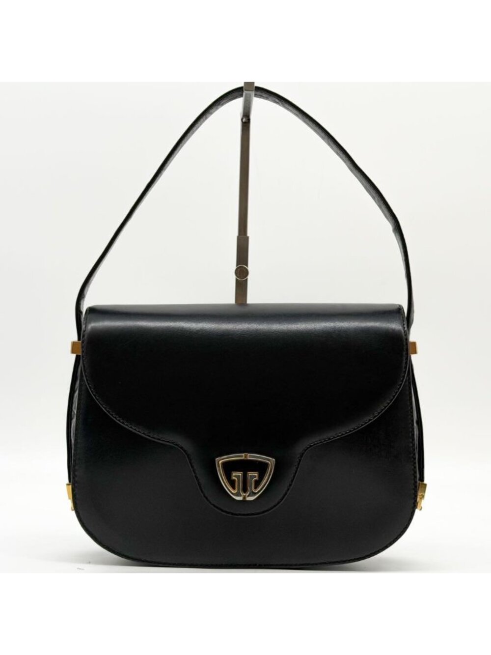 Gucci Vintage Handbag Black GG Interlocking - Picture 2 of 15